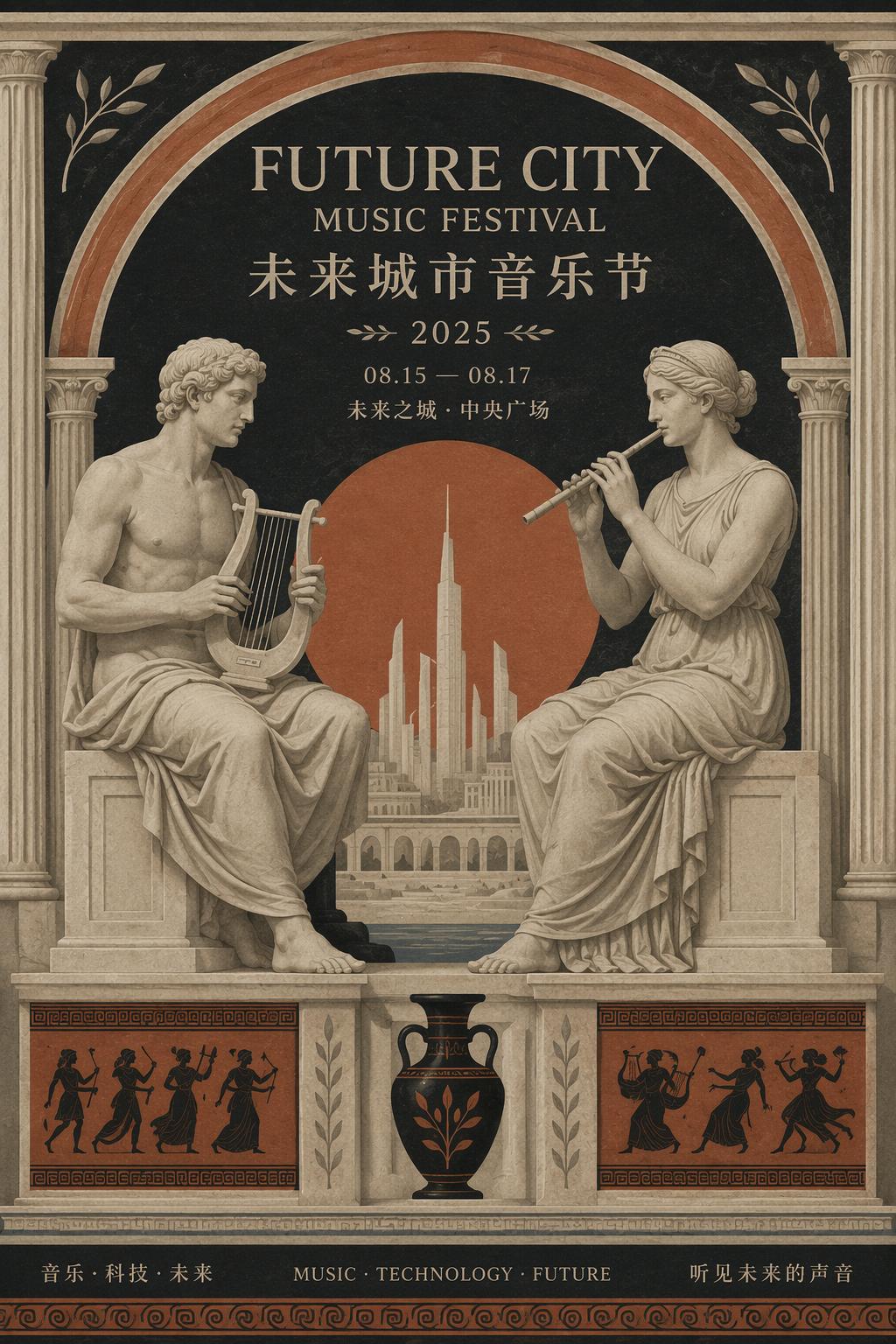 古希腊古典艺术风格视觉示例