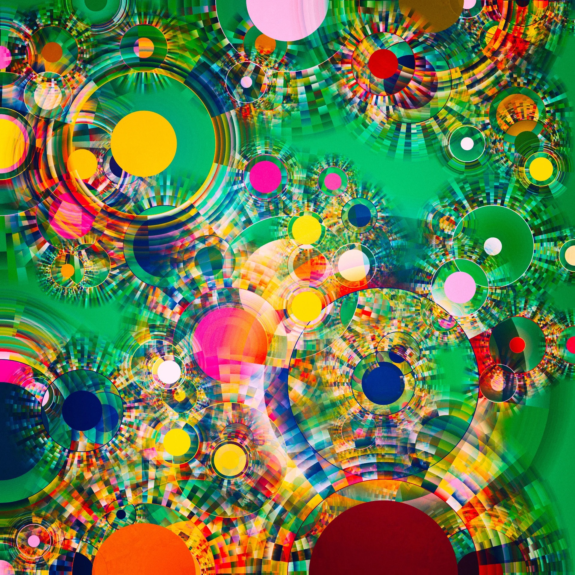 生成艺术（Generative Art）风格视觉示例
