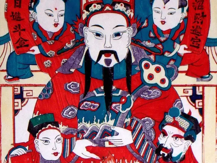 中国木版年画风格视觉示例